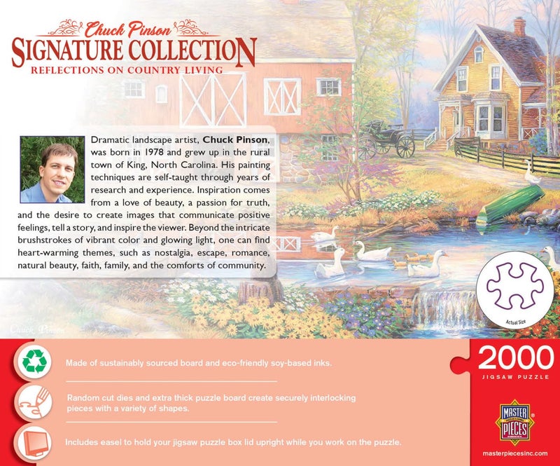 MasterPieces 2000 Piece Jigsaw Puzzle for Adults, Family, Or Youth - Reflections On Country Living - 39"x27" - Image 3